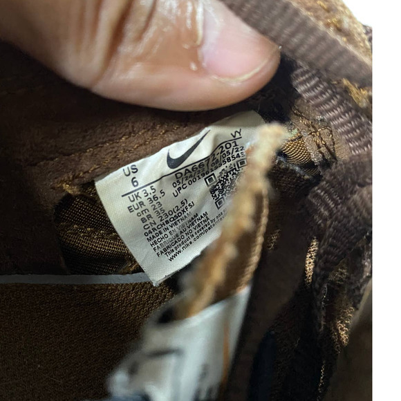 Nike Craft Tom Sachs General Purpose Field Brown Sneakers Women's Size 6 - Picture 7 of 9